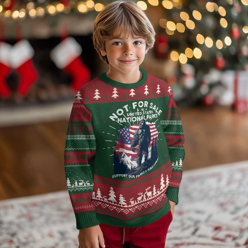 Not For Sale National Parks Bigfoot Knit Sweatshirt Support Our Parks And Public Lands TS11 Christmas Print Your Wear