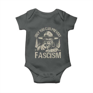 Save Our National Parks Bigfoot Baby Onesie Vintage Forest TS11 Dark Heather Print Your Wear