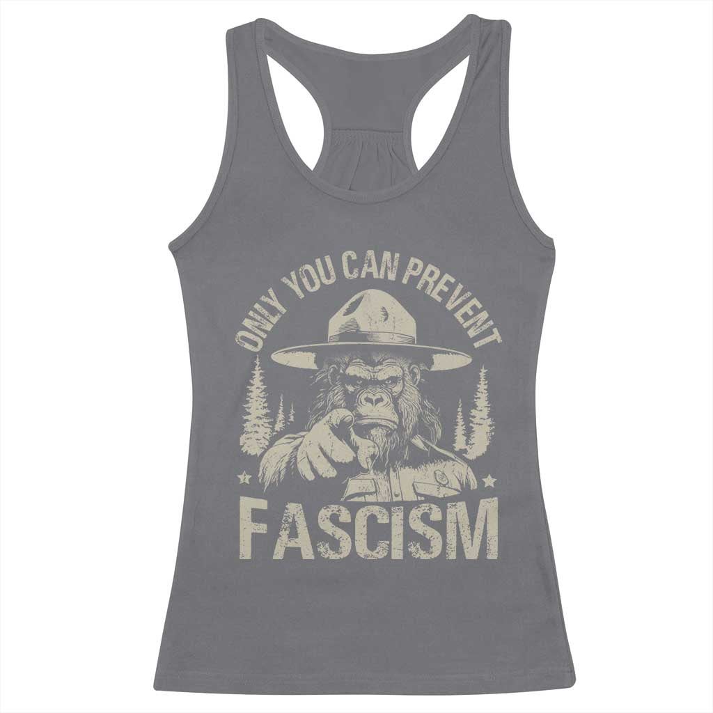 Save Our National Parks Bigfoot Racerback Tank Top Vintage Forest TS11 Charcoal Print Your Wear