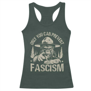Save Our National Parks Bigfoot Racerback Tank Top Vintage Forest TS11 Dark Forest Green Print Your Wear
