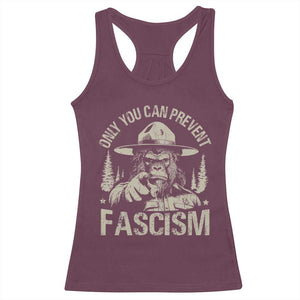 Save Our National Parks Bigfoot Racerback Tank Top Vintage Forest TS11 Maroon Print Your Wear