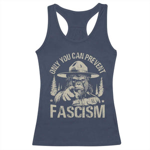 Save Our National Parks Bigfoot Racerback Tank Top Vintage Forest TS11 Navy Print Your Wear