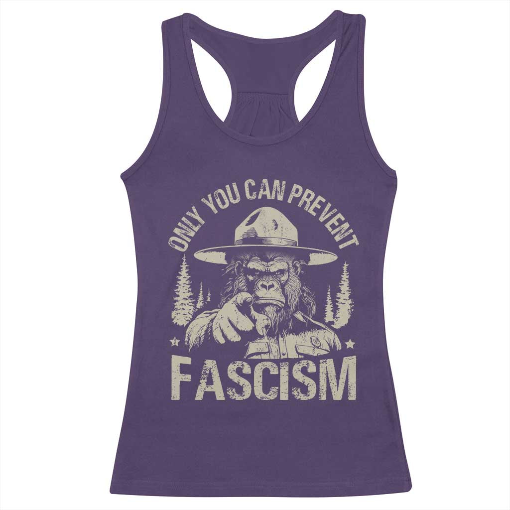 Save Our National Parks Bigfoot Racerback Tank Top Vintage Forest TS11 Purple Print Your Wear
