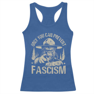 Save Our National Parks Bigfoot Racerback Tank Top Vintage Forest TS11 Royal Blue Print Your Wear