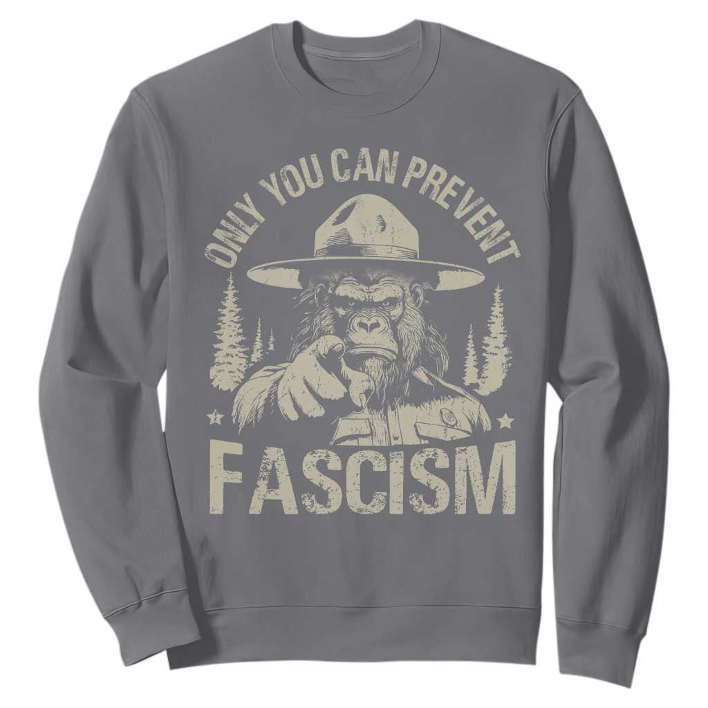Save Our National Parks Bigfoot Sweatshirt Vintage Forest TS11 Charcoal Print Your Wear