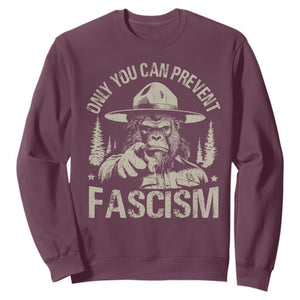 Save Our National Parks Bigfoot Sweatshirt Vintage Forest TS11 Maroon Print Your Wear