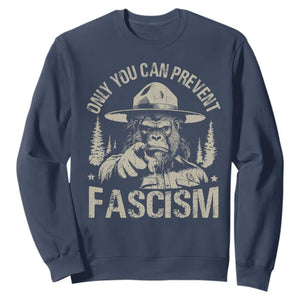 Save Our National Parks Bigfoot Sweatshirt Vintage Forest TS11 Navy Print Your Wear