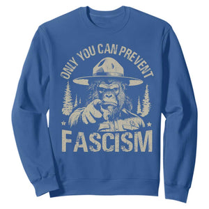 Save Our National Parks Bigfoot Sweatshirt Vintage Forest TS11 Royal Blue Print Your Wear