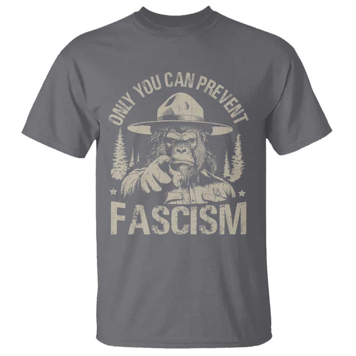 Save Our National Parks Bigfoot T Shirt Vintage Forest TS11 Charcoal Print Your Wear