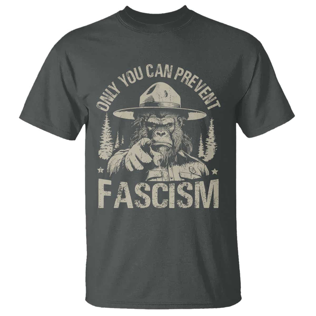 Save Our National Parks Bigfoot T Shirt Vintage Forest TS11 Dark Heather Print Your Wear