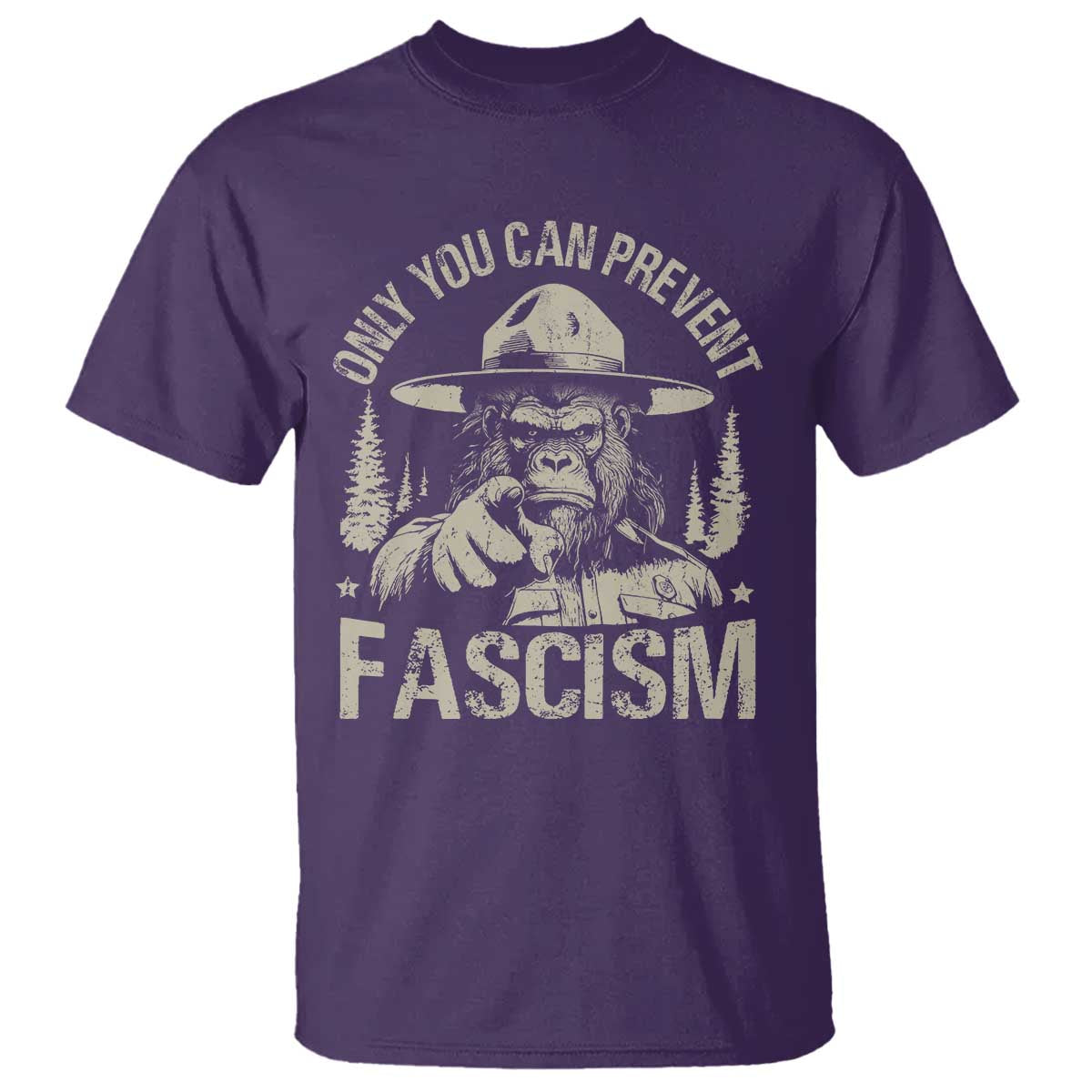 Save Our National Parks Bigfoot T Shirt Vintage Forest TS11 Purple Print Your Wear