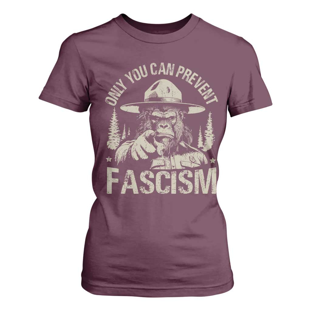 Save Our National Parks Bigfoot T Shirt For Women Vintage Forest TS11 Maroon Print Your Wear