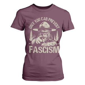 Save Our National Parks Bigfoot T Shirt For Women Vintage Forest TS11 Maroon Print Your Wear