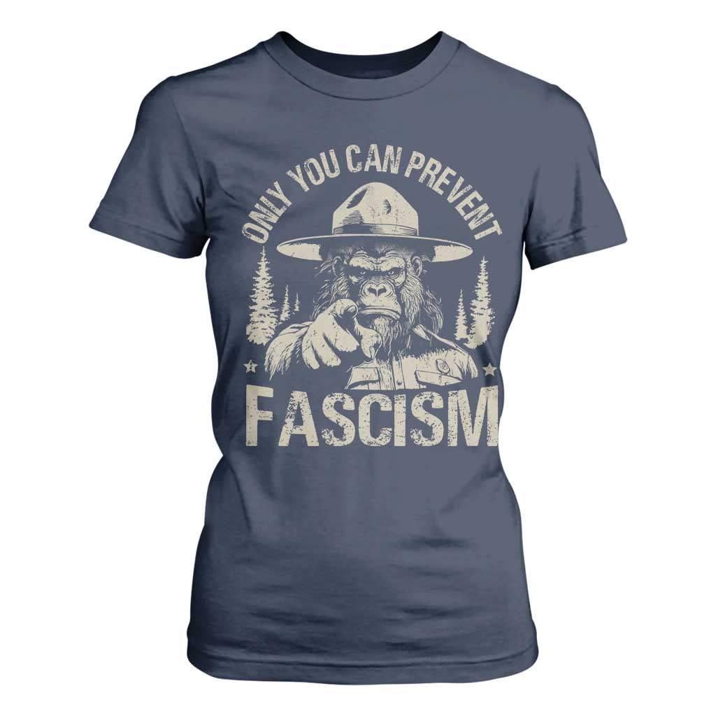 Save Our National Parks Bigfoot T Shirt For Women Vintage Forest TS11 Navy Print Your Wear