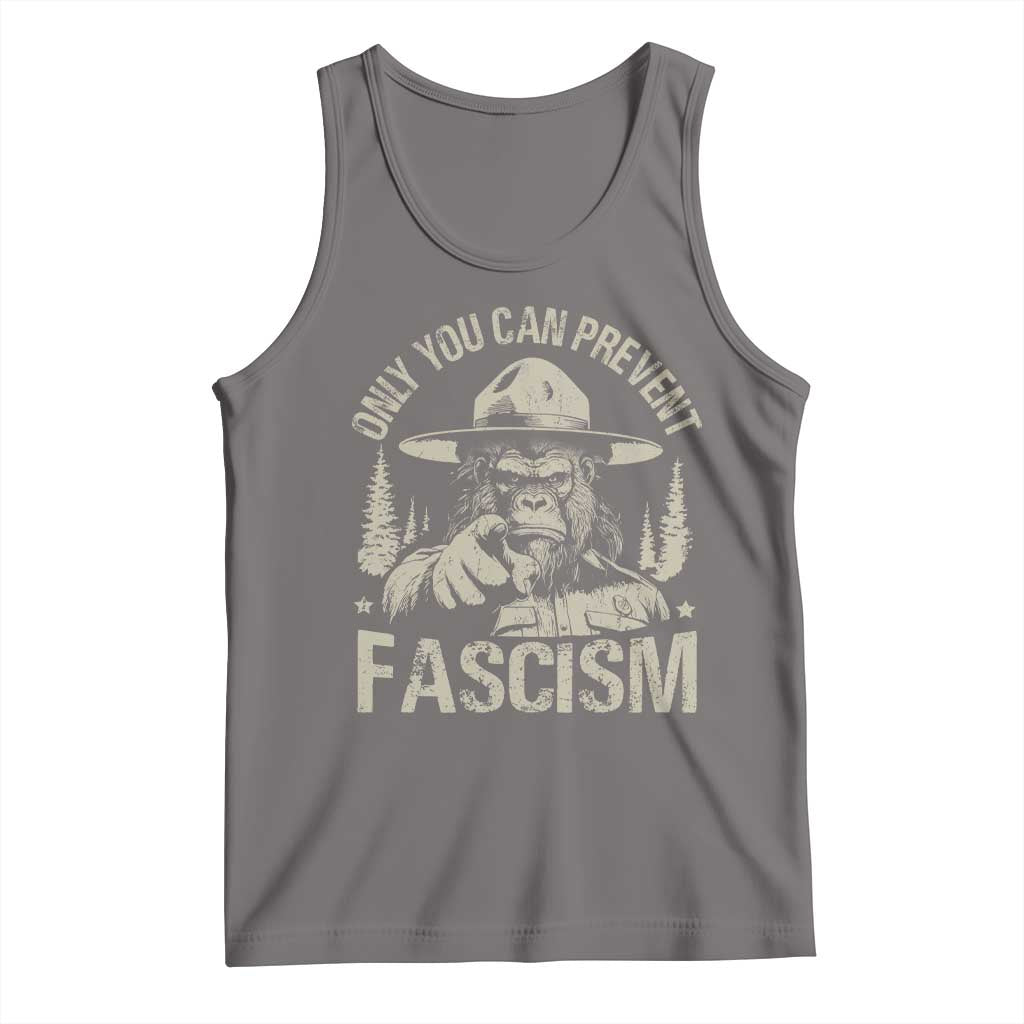 Save Our National Parks Bigfoot Tank Top Vintage Forest TS11 Deep Heather Print Your Wear