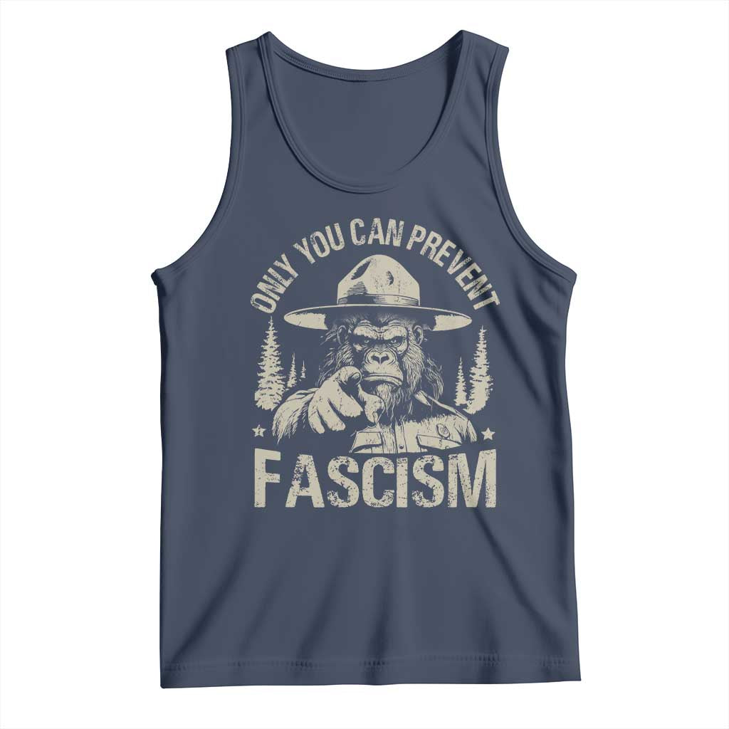 Save Our National Parks Bigfoot Tank Top Vintage Forest TS11 Navy Print Your Wear