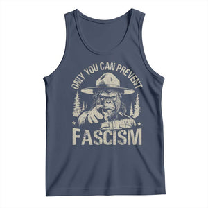 Save Our National Parks Bigfoot Tank Top Vintage Forest TS11 Navy Print Your Wear