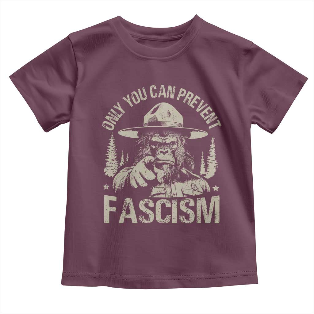 Save Our National Parks Bigfoot Toddler T Shirt Vintage Forest TS11 Maroon Print Your Wear
