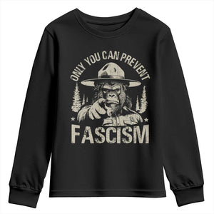 Save Our National Parks Bigfoot Youth Sweatshirt Vintage Forest TS11 Black Print Your Wear