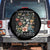 In The Waiting God Is Working Spare Tire Cover Religious Christian Bible Verse Flower TS11 No hole Black Print Your Wear