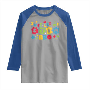 Funny Just Let Me Stim Bro Raglan Shirt Autism Awareness Puzzle TS11 Sport Gray Royal Print Your Wear