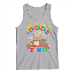 Funny Autism Awareness Tank Top Be In Awe Of My 'Tism Autistic Raccoon Opossum Skunk TS11 Athletic Heather Print Your Wear