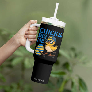 Funny Easter Day Chicks Dig Me Tumbler With Handle Cool Chicken TS11 Print Your Wear