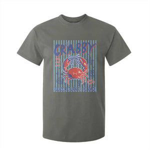 If Crabby Please Return To The Beach T Shirt For Kid Funny Summer Girl TS11 Military Green Print Your Wear
