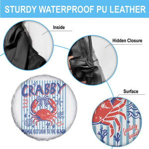 If Crabby Please Return To The Beach Spare Tire Cover Funny Summer Girl TS11 Print Your Wear