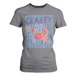 If Crabby Please Return To The Beach T Shirt For Women Funny Summer Girl TS11 Charcoal Print Your Wear
