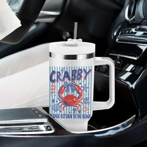If Crabby Please Return To The Beach Tumbler With Handle Funny Summer Girl TS11 Print Your Wear