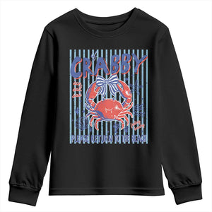If Crabby Please Return To The Beach Youth Sweatshirt Funny Summer Girl TS11 Black Print Your Wear