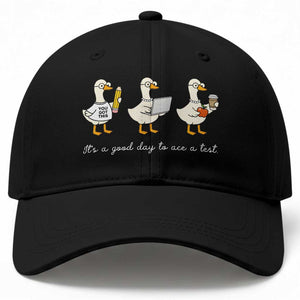 Silly Goose Test Day Baseball Cap It's A Good Day To Ace A Test Teacher Students TS11 Print Your Wear