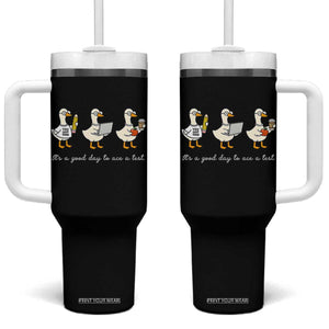 Silly Goose Test Day Tumbler With Handle It's A Good Day To Ace A Test Teacher Students TS11 One Size: 40 oz Black Print Your Wear