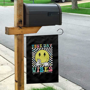 Test Day 67 Meme Garden Flag You Got This Testing Teacher Retro Grooves TS11 Print Your Wear