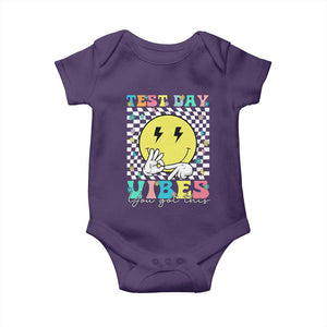 Test Day 67 Meme Baby Onesie You Got This Testing Teacher Retro Grooves TS11 Purple Print Your Wear