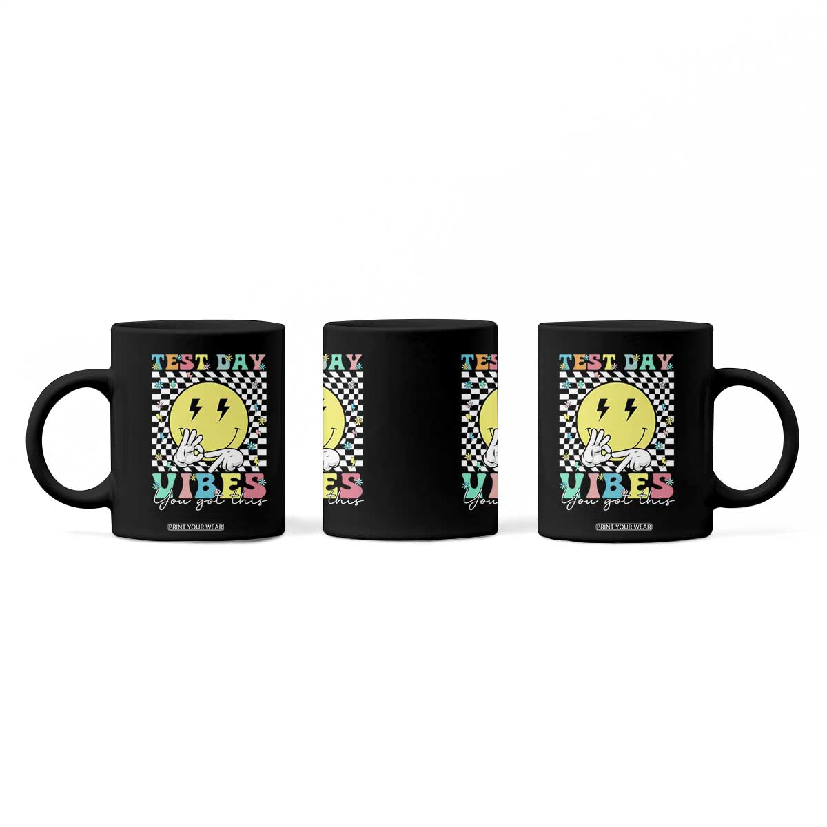 Test Day 67 Meme Coffee Mug You Got This Testing Teacher Retro Grooves TS11 Print Your Wear