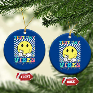 Test Day 67 Meme Ceramic Ornament You Got This Testing Teacher Retro Grooves TS11 1pc Blue Print Your Wear