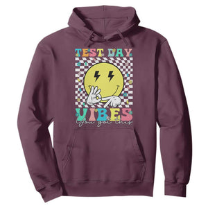 Test Day 67 Meme Hoodie You Got This Testing Teacher Retro Grooves TS11 Maroon Print Your Wear