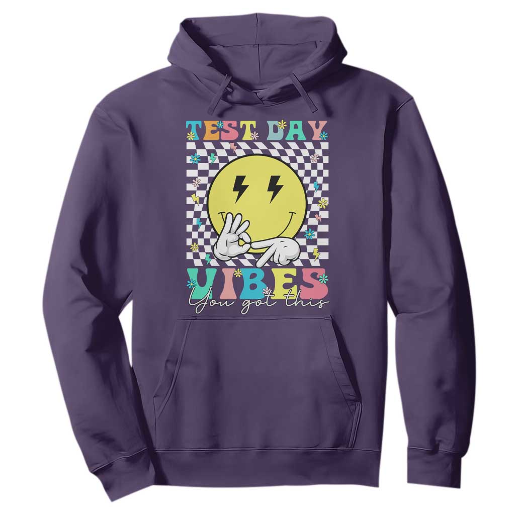 Test Day 67 Meme Hoodie You Got This Testing Teacher Retro Grooves TS11 Purple Print Your Wear
