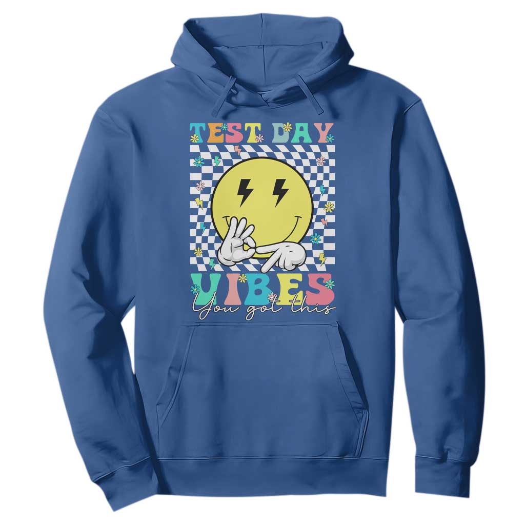 Test Day 67 Meme Hoodie You Got This Testing Teacher Retro Grooves TS11 Royal Blue Print Your Wear