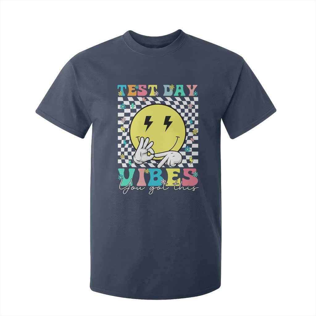 Test Day 67 Meme T Shirt For Kid You Got This Testing Teacher Retro Grooves TS11 Navy Print Your Wear