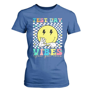 Test Day 67 Meme T Shirt For Women You Got This Testing Teacher Retro Grooves TS11 Royal Blue Print Your Wear
