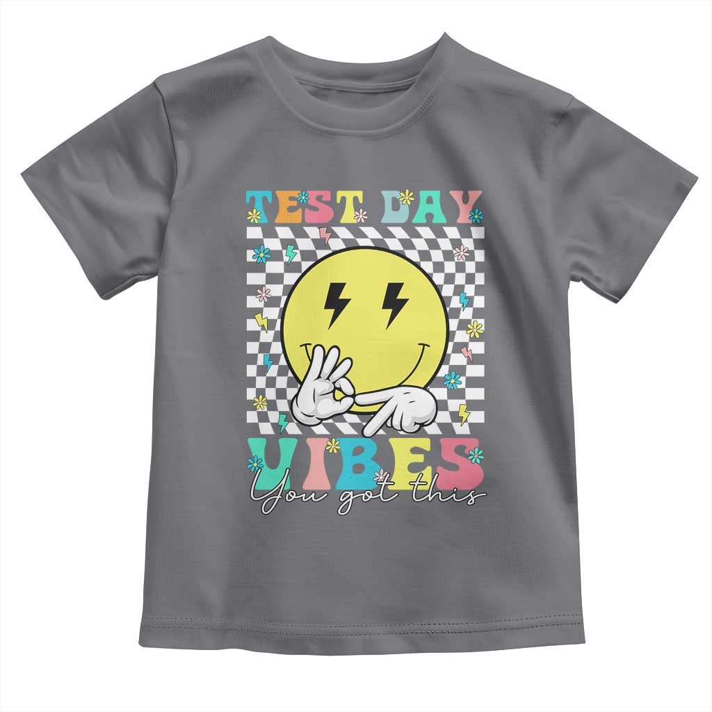 Test Day 67 Meme Toddler T Shirt You Got This Testing Teacher Retro Grooves TS11 Charcoal Print Your Wear