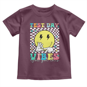 Test Day 67 Meme Toddler T Shirt You Got This Testing Teacher Retro Grooves TS11 Maroon Print Your Wear