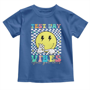 Test Day 67 Meme Toddler T Shirt You Got This Testing Teacher Retro Grooves TS11 Royal Blue Print Your Wear