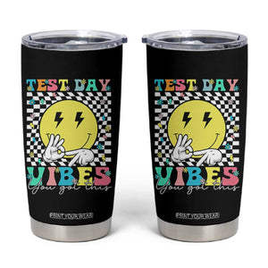 Test Day 67 Meme Tumbler Cup You Got This Testing Teacher Retro Grooves TS11 Black Print Your Wear