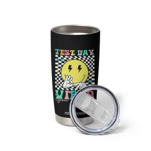 Test Day 67 Meme Tumbler Cup You Got This Testing Teacher Retro Grooves TS11 Print Your Wear