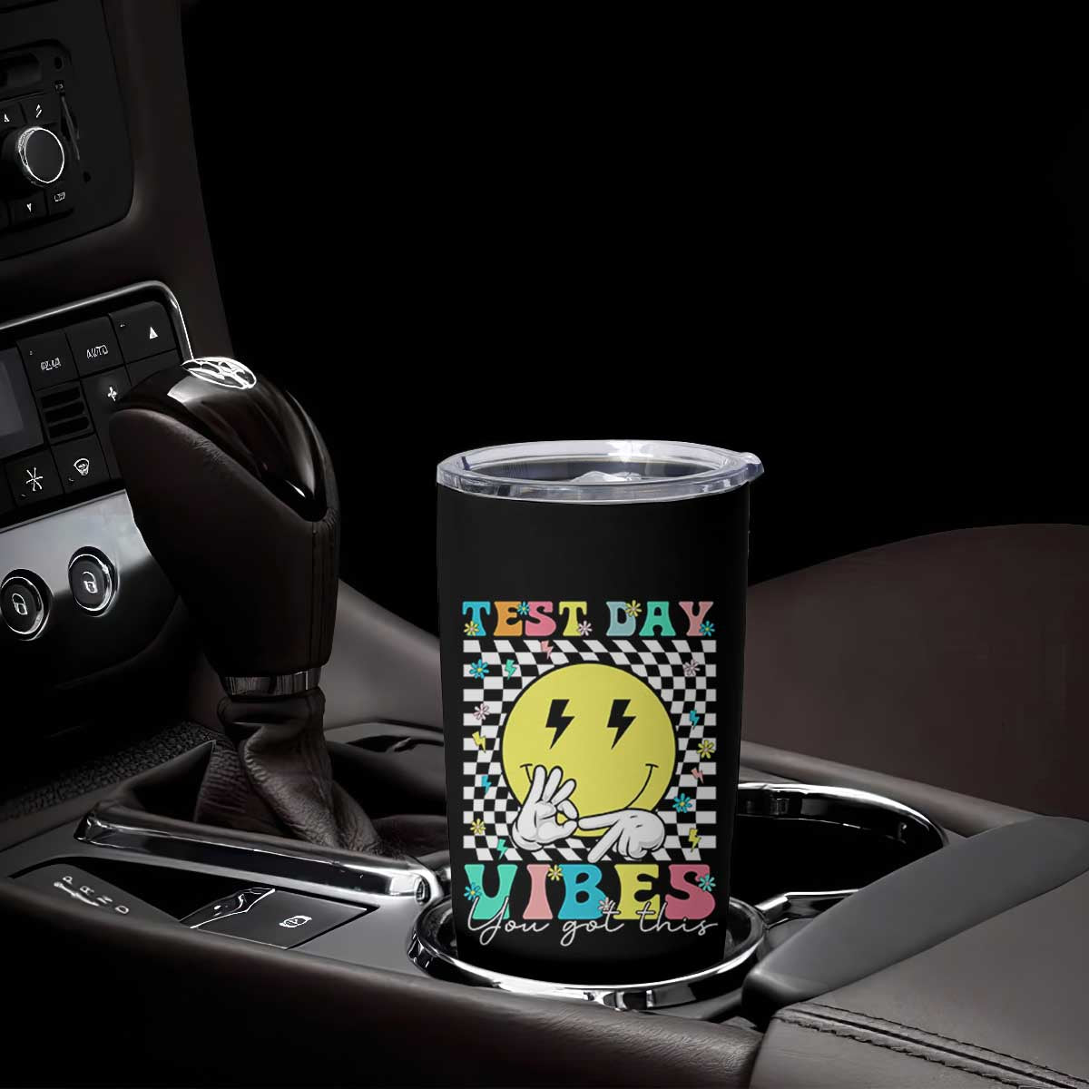 Test Day 67 Meme Tumbler Cup You Got This Testing Teacher Retro Grooves TS11 Print Your Wear