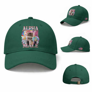 Alpha Male Cat Baseball Cap Funny Rainbow Kitten Meme Bootleg TS11 Baseball Cap Universal Fit Irish Green Print Your Wear